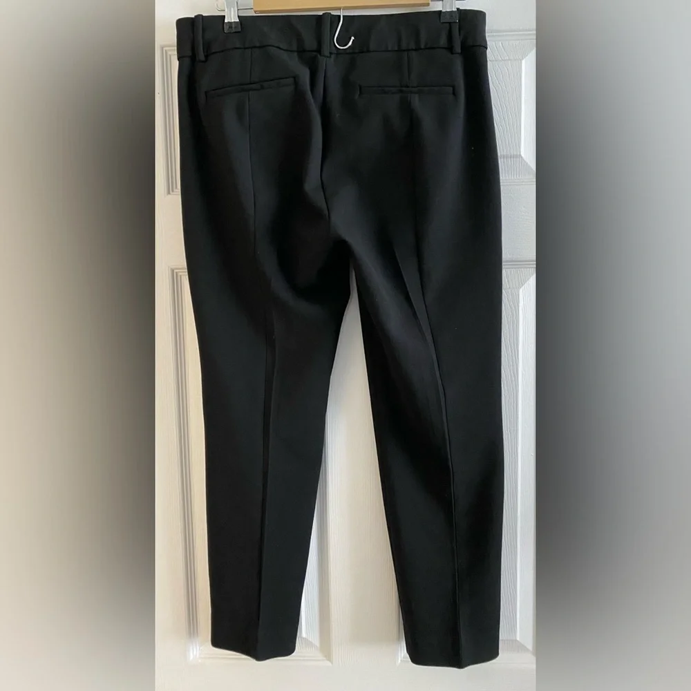 J.Crew Cameron Pant Black Four-Season Stretch Slim Crop Trouser Size 10
